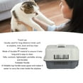 thumbnail image 3 of Hard Dog Carrier, Durable Easy To Clean Large Space Lightweight Plastic Dog Carrier  For Travel, 3 of 8