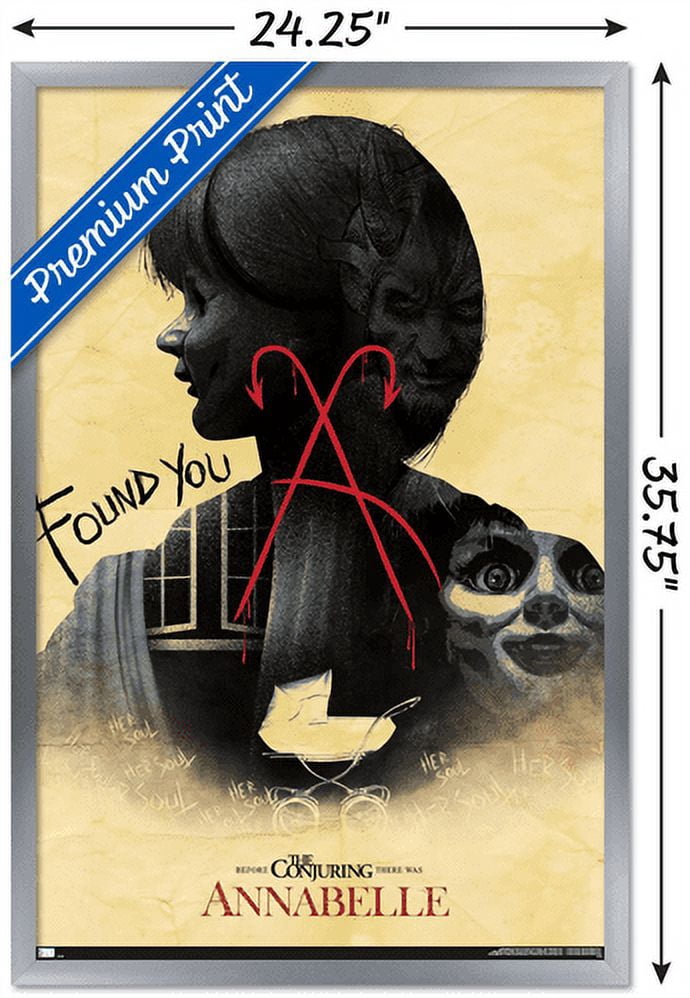 Annabelle - Found You Wall Poster, 22.375" x 34", Framed