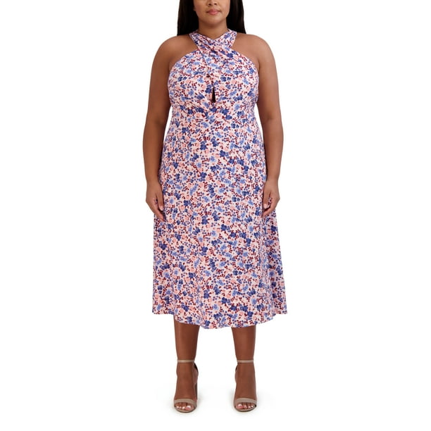 BCBG Paris Women's Halter Midi Dress