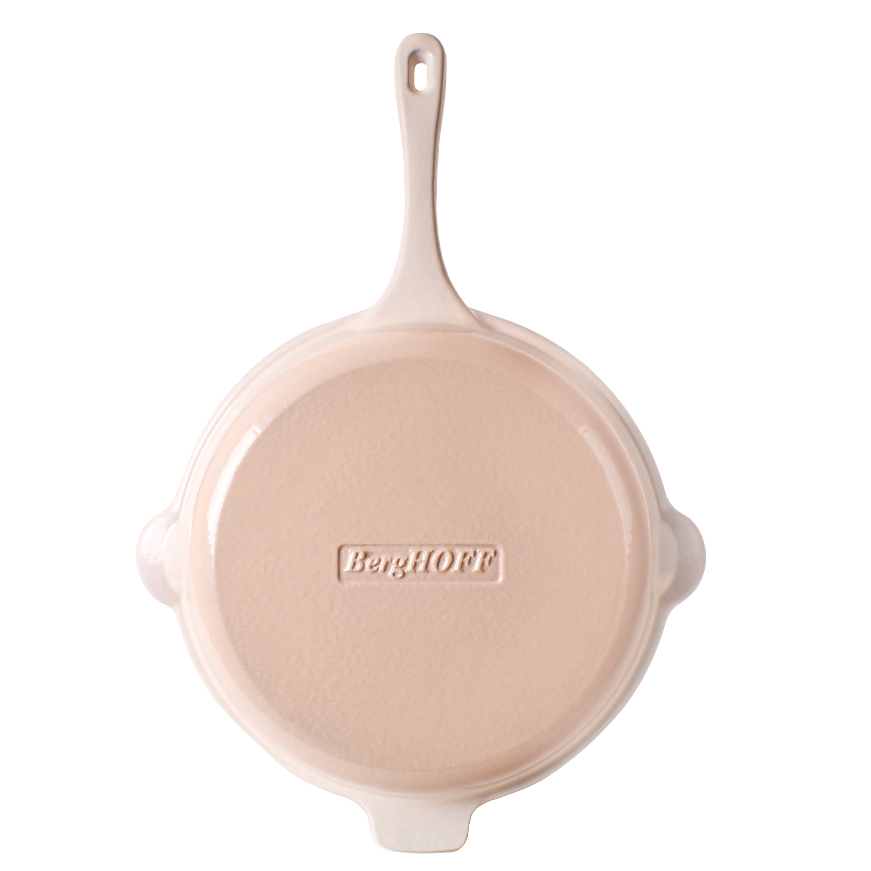 BergHOFF Neo 2pc Cast Iron 10" Fry Pan & 11" Grill Pan Cookware Set, Meringue