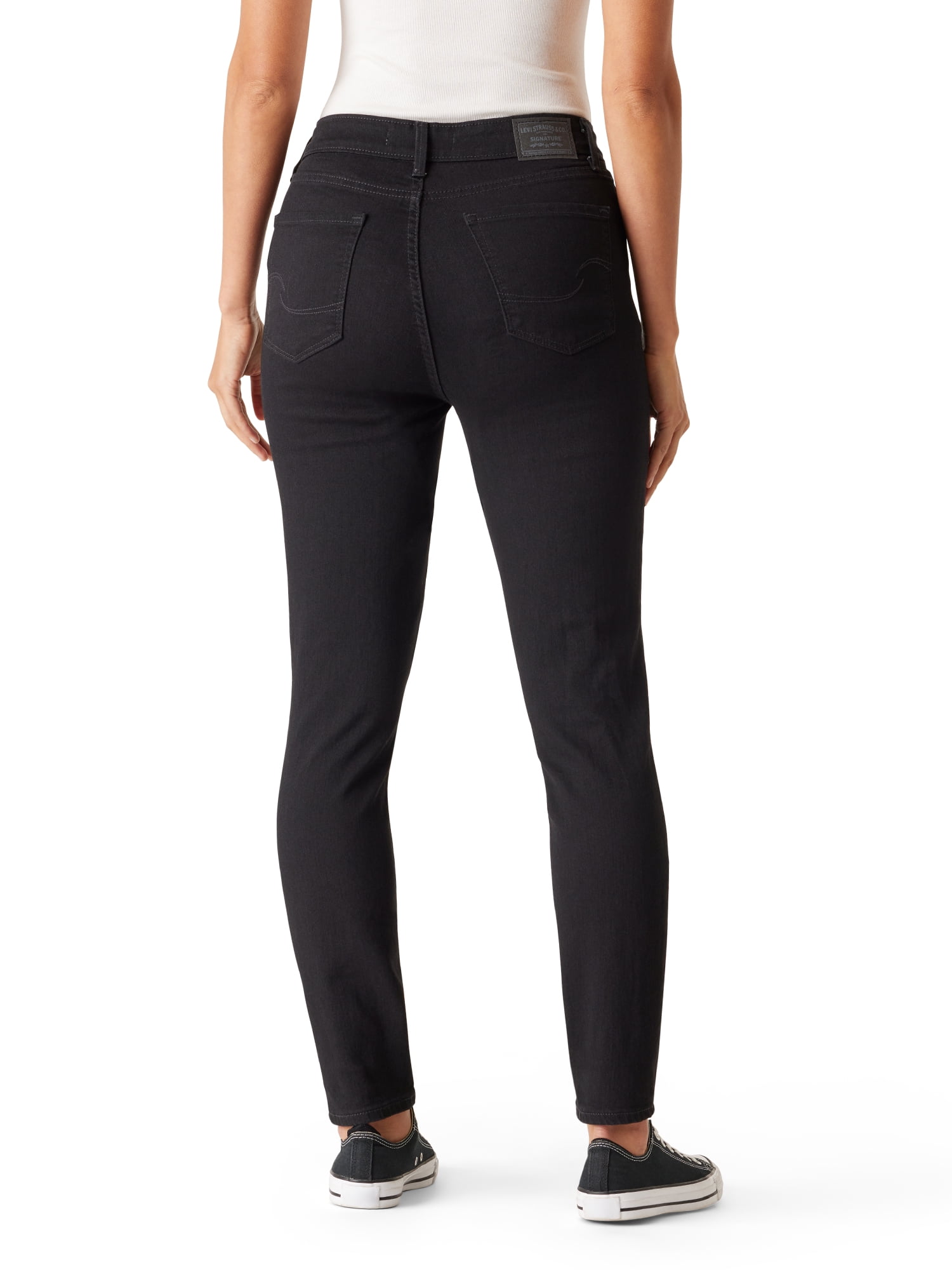 Levi Strauss Signature Women's Mid Rise Skinny Jeans, Tummy-Smoothing Pannel, Sizes 2-20