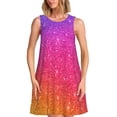 thumbnail image 1 of Bixox Robe Trapèze Sans Manches à Imprimé Brillant pour Femmes avec Poches, Robe Débardeur Décontractée Longueur Genou pour l'Été-Xx-Grand, 1 of 7