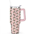 thumbnail image 2 of Christmas Bow Walking Stick Candy 40 Oz Tumbler with Handle Lid and Straw Stainless Steel Double Walled Vacuum Insulated Cup Merry Christmas Gifts Tumbler for Women Men Friends Outdoor Indoor, 2 of 6
