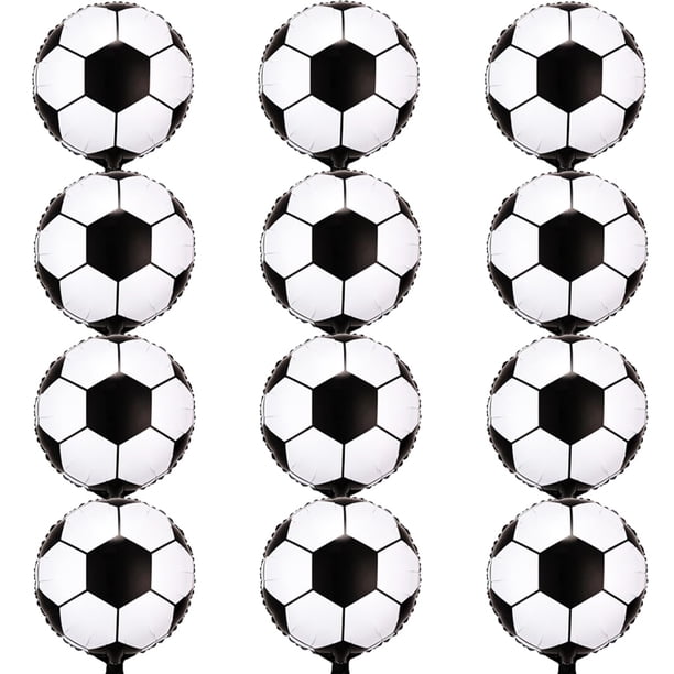 Globos de fútbol Aikitub para decoración de fiesta, 12 unidades, para cumpleaños