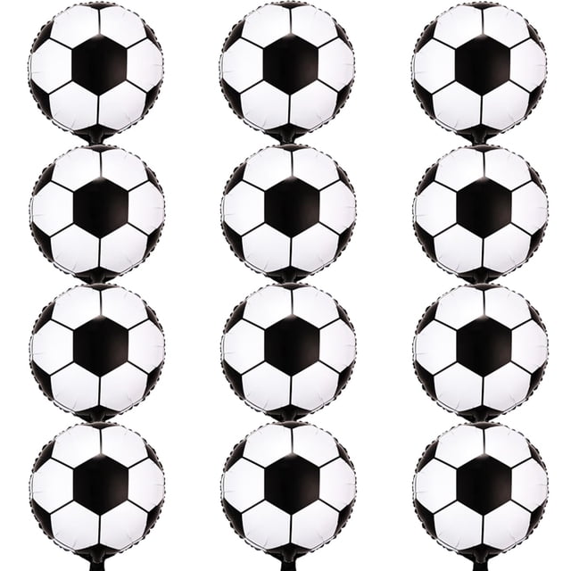 Globos de fútbol Aikitub para decoración de fiesta, 12 unidades, para cumpleaños