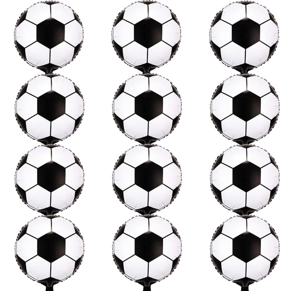 Globos de fútbol Aikitub para decoración de fiesta, 12 unidades, para cumpleaños