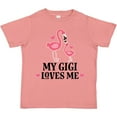 thumbnail image 3 of Inktastic My Gigi Loves Me Flamingo Girls Toddler T-Shirt, 3 of 5