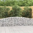 thumbnail image 1 of vidaXL Arched Gabion Basket 400x30x60/80 cm Galvanised Iron, 1 of 3