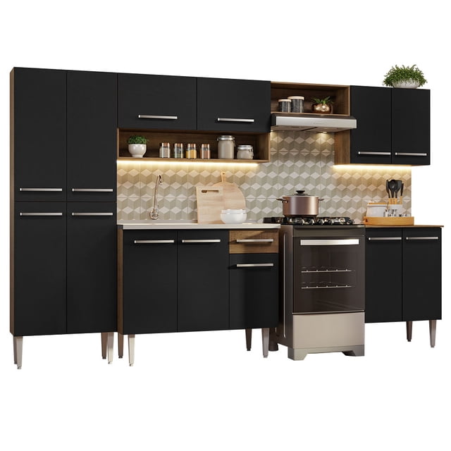 Cocina Integral Madesa 293cm Con Tarja Emilly