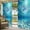 Blue, variant on Summer Ocean Outdoor Curtains for Patio Waterproof, Grommet Outdoor Privacy Panels, Blue Underwater Natural Landscape Waves Weatherproof Outside Curtains for Porch/Cabana 54"Wx95"L, 2 Panel