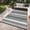 Grey | 8*10ft (244*305cm), variant on Outdoor Rug 8x10 Colorful Geometric Lines Plastic Straw Indoor Outdoor Rugs Striped Reversible Patio Outdoor Rug Portable Outside Carpet for Trailer RV Beach Pool, Yellow Blue Green White