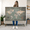 Travel Together II Push Pin World Map, variant on Elephant Stock Let's Travel I Push Pin World Map Wall Art - Map Canvas Art - 12" x 8"