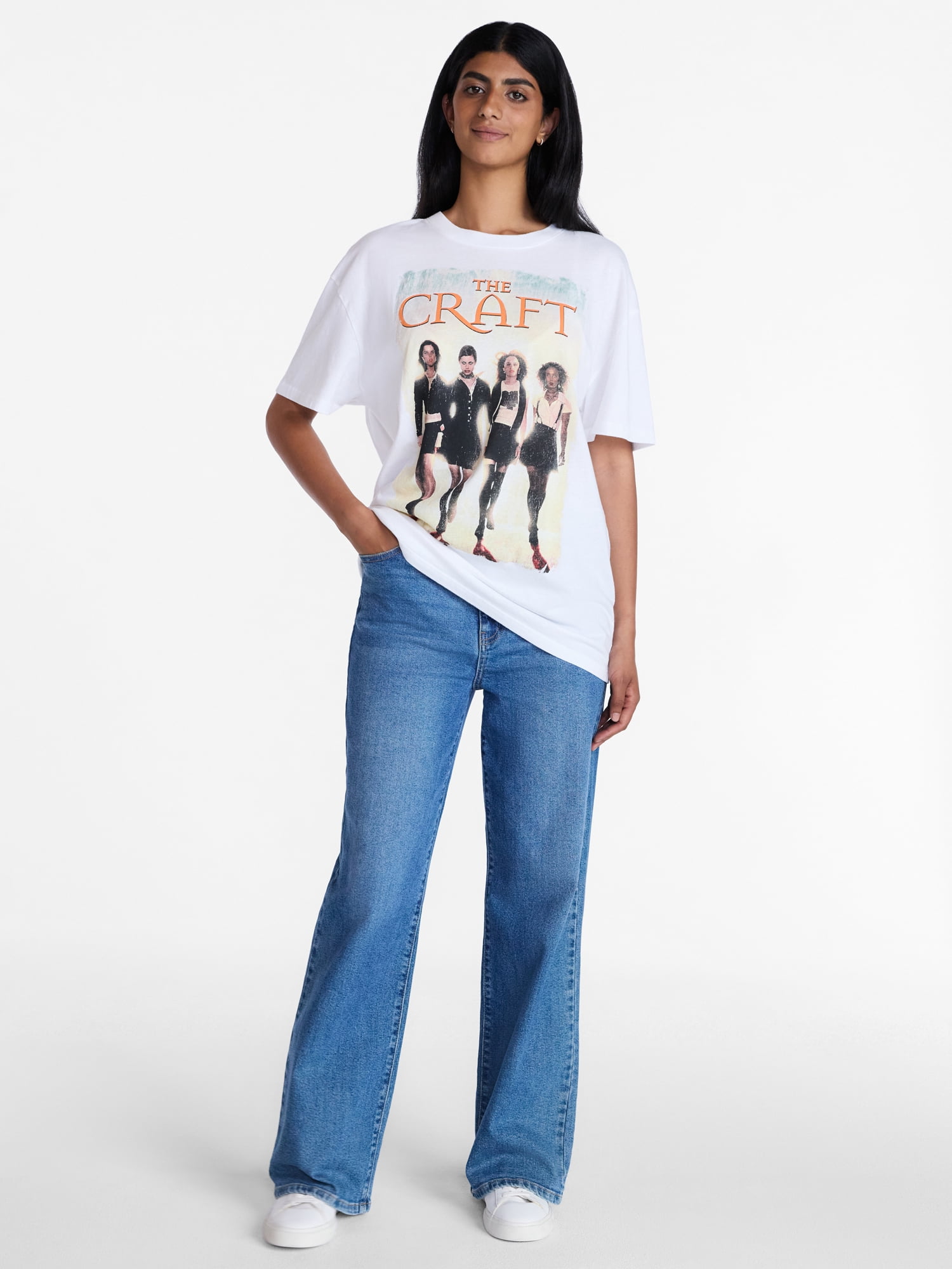 The Craft Women's Halloween Graphic Tee with Short Sleeves, Sizes XXS-XXL
