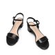 thumbnail image 4 of Sandalia DREAM PAIRS SDHS2301W-1 con Punta Abierta y Correa al Tobillo Negra, 4 of 7