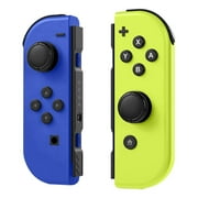 LLYYAH Joypad (L/R) for Nintendo Switch Console - Neon Blue/Neon Yellow Wireless Gaming Controller