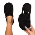 thumbnail image 6 of Taqqpue Open Toe Slipper for Women Women Fashionable Casual Winter Closed Toe Home Friendly Soft Cotton Flat Slippers Fuzzy House Slippers Gift for Women, 6 of 9