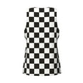 thumbnail image 5 of Gaeub Black and White Checkerboard Men's Athletic Tank Top, Workout Sleeveless Shirts, Running Tank Tops for Gym, Running, Training - X-Large, 5 of 9