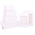 thumbnail image 3 of 6 cajas de papel Kraft para galletas y dulces, con ventana de PVC, para bodas, Navidad, regalos, embalajes, decoración, suministros para fiestas de cumpleaños, 3 of 5