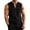 Black, variant on Lopecy-Sta Tank Tops for Men Stand Collar Half Button Sleeveless Henley Linen Blend Chest Pocket Loose Casual Summer Vests