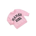thumbnail image 3 of Kmbangi Loose Baby's Sweatershirt, Long Sleeve Round Neck Lettering Sweatershirt, 3 of 6
