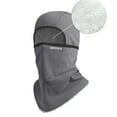 thumbnail image 2 of QSAWXQZ Men's Fleece Lined Balaclava Hood Solid Windproof Waterproof Neck Warmer Hiking Hat for Outdoor Gray Free Size, 2 of 4