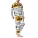 thumbnail image 2 of Balery Hello Pijama para Hombre de Dos Piezas con Manga Larga, Conjunto de Dormir y Descanso Suave con Bolsillos-Large, 2 of 6