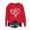Red-oversized sweatshirt for women graphic, variant on Feancey Valentine's Day Crewneck Sweatshirts for Women Love Heart Graphic Pullover Tops Soft Fleece Lined Long Sleeve Shirt Comfy Loose Sweatshirt Red L