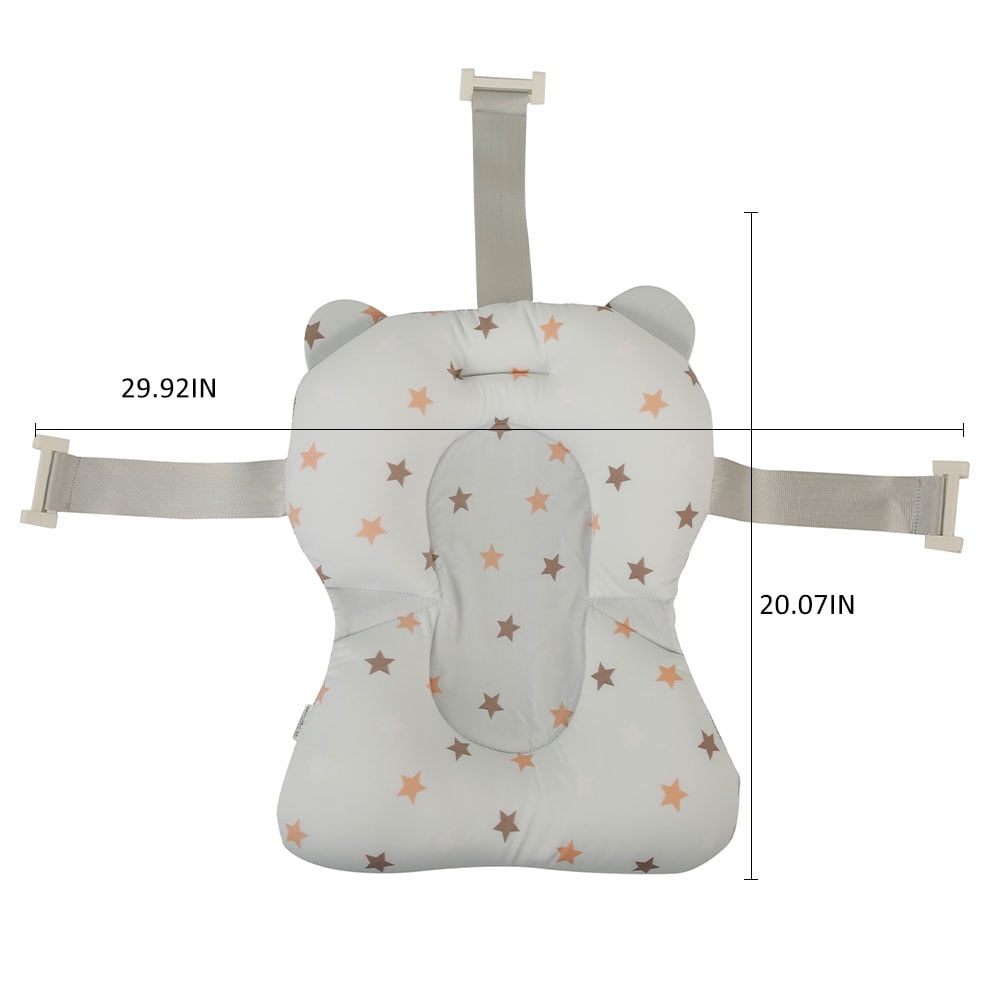 Baby Bath Seat Support Mat Foldable Baby Bath Tub Pad & Chair Newborn Bathtub Pillow Infant Anti-S Baby Bath pad