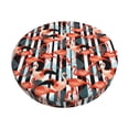 thumbnail image 2 of Lsque Cool Flamingo Round Bar chair cushion covers Velvet Fabric Premium Comfort Protects from Scratches and Stains for 14-17 Inch Chair- 12 inch, 2 of 7