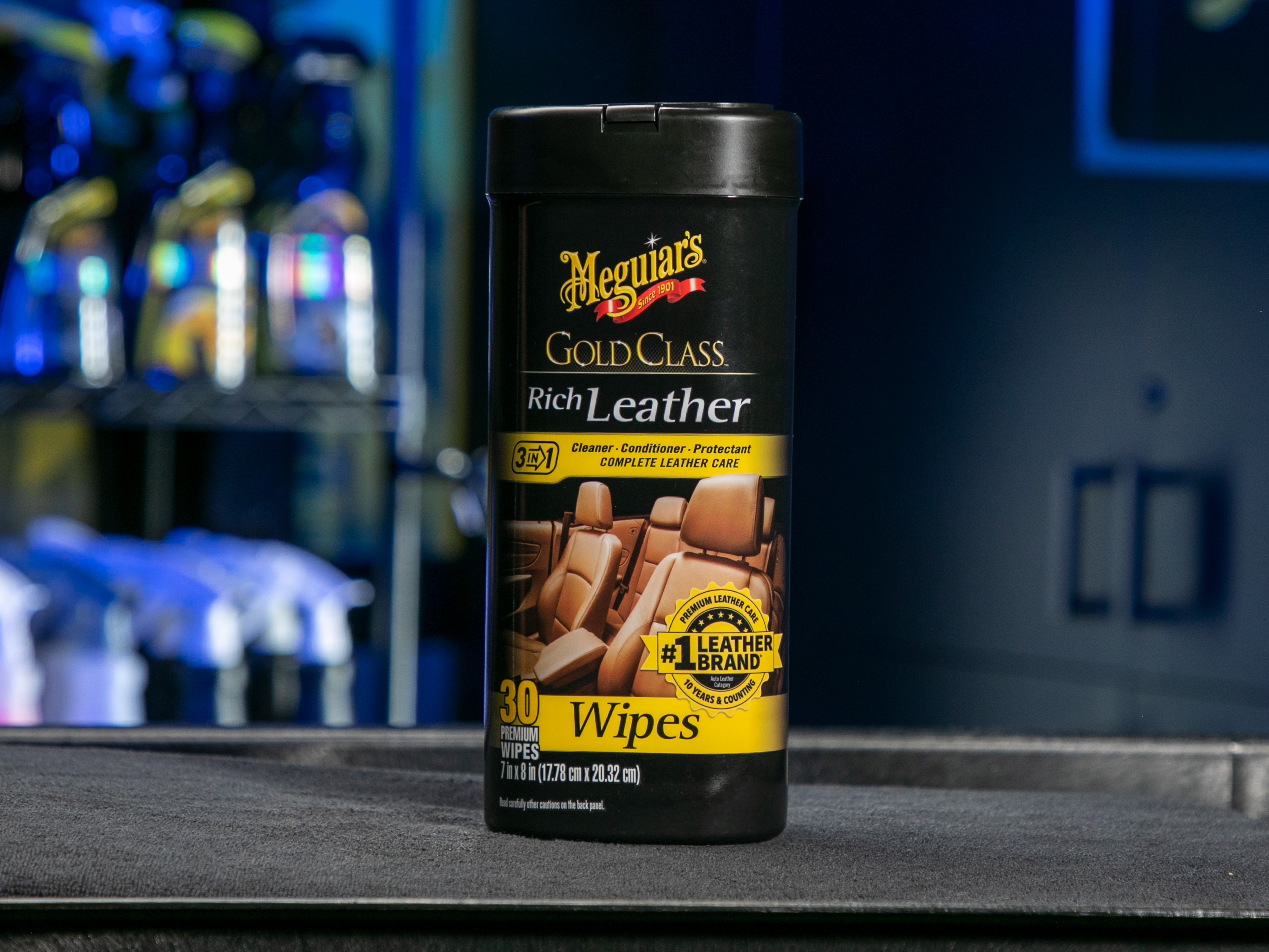 Meguiar's Gold Class Rich Leather Wipes – Leather Cleaner & Conditioner – G10900, 25 Wipes - image 4 of 12