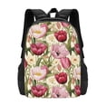 thumbnail image 3 of Balery Tulips Flowers Backpack for Men and Women - Durable 600D Oxford Cloth -Large Capacity, Water-Resistant School, Travel, and Hiking Bag, 3 of 9