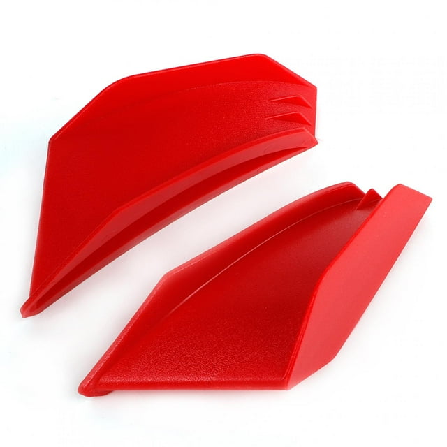 Kit de alerones aerodinámicos universales para motocicleta, 1 par, compatibles con Honda y Yamaha (rojo)