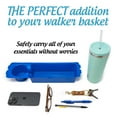 thumbnail image 6 of Top Glides Extra-Thick Walker Basket Clear Plastic Insert/Tray/Cup Holder (Blue), 6 of 9