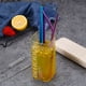 thumbnail image 2 of Juego de 7 pajitas reutilizables de acero inoxidable con estuche - Pajitas largas aptas para lavavajillas - 2 cepillos de limpieza incluidos, 2 of 3