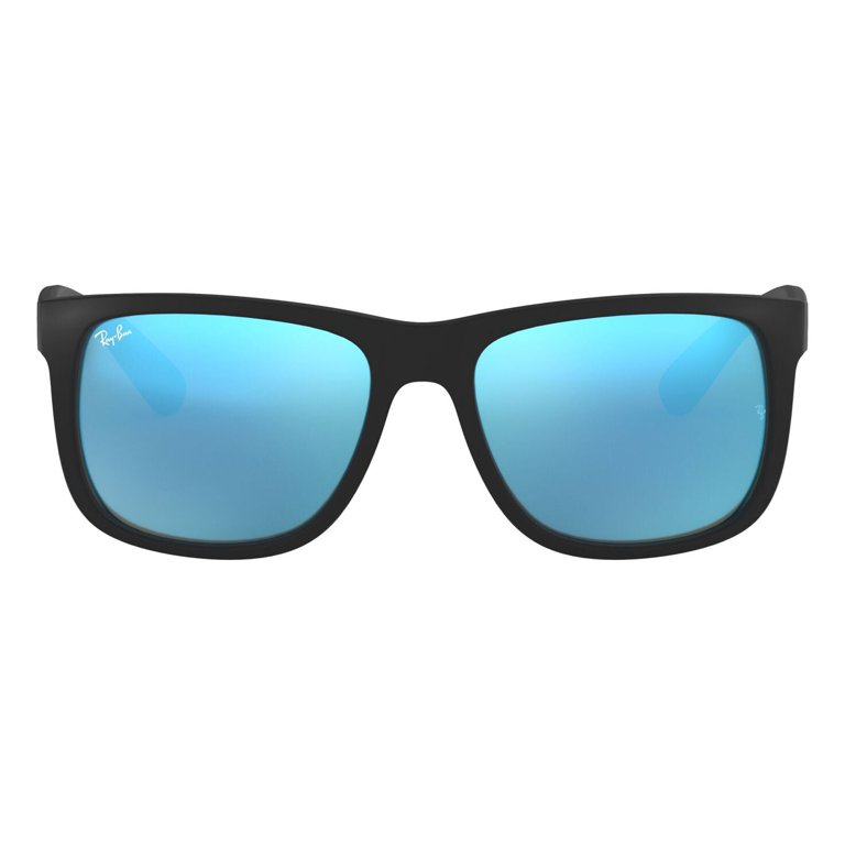 Ray-Ban Justin Sunglasses for Women and Men with Rubber Black