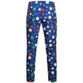 thumbnail image 4 of Hfolob Pants For Men Mens Fashion Casual Christmas Printed Button Zipper Suit Pants Loose-Fit Style, 4 of 9