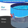 thumbnail image 3 of Hundepool Fur Kleine Hunde - Pvc-rutschfest,faltbare Schwimmbecken Hundebadewanne Hund Planschbecken Fr Kinder Und Hunde,80*30cm Tragbar Swimmingpool, 3 of 5