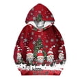 thumbnail image 5 of Lorytime Kids Hoodies for Boys Girl Christmas Tree Snowflakes Fleece Sweatshirt Crew Neck Long Sleeve Tops Pullover, 5 of 5