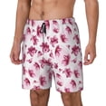 thumbnail image 2 of Uemuo Lilies Flowers Pattern Mens Swim Trunks Quick Dry Board Shorts with Mesh Lining, Stretch Beach Shorts Quick Dry No-Chafing Board Shorts-3X-Large, 2 of 9
