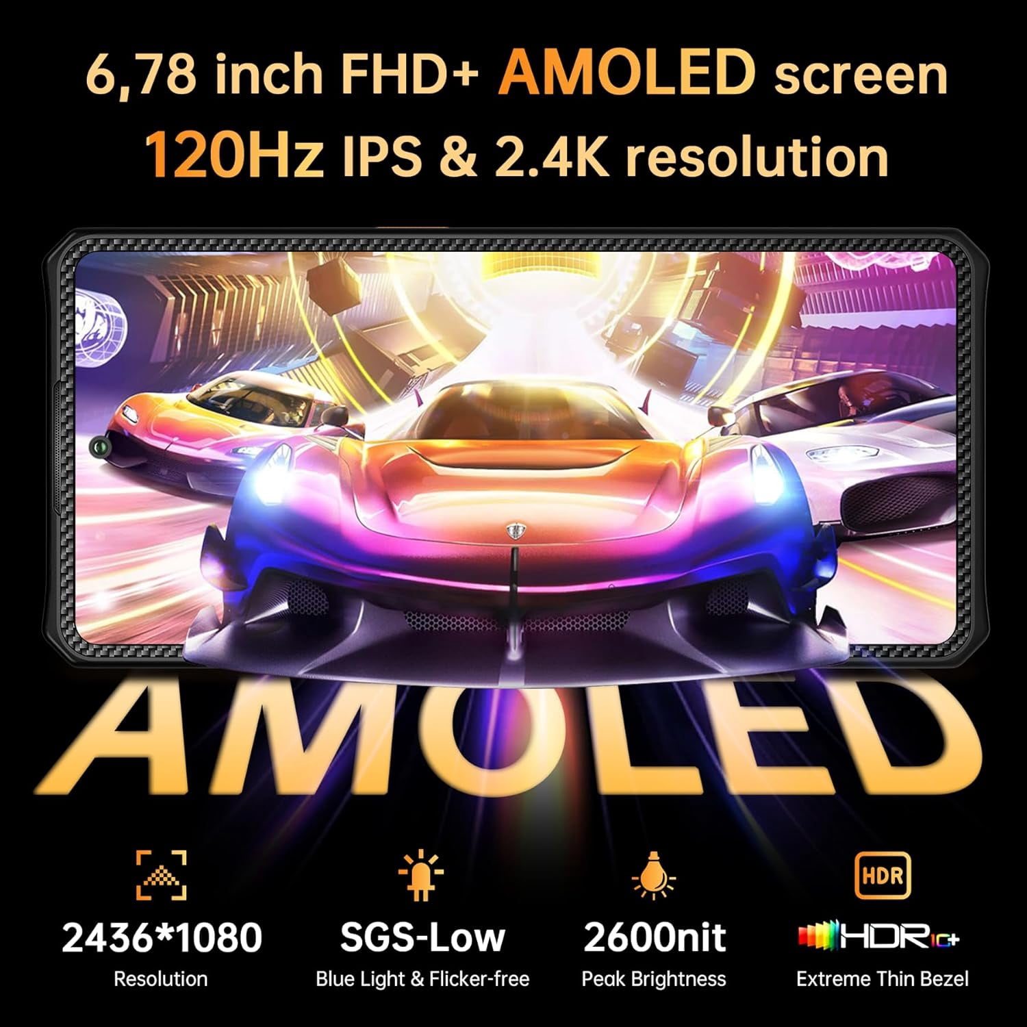 IIIF150 Air 2 Ultra Outdoor Mobile Phone 5G, 32 (16+16) GB 512GB, 6.78 Inch AMOLED,Black