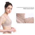 thumbnail image 2 of Gibobby Brasieres anchos de espalda Camiseta con aros ultraligeros One Smooth U para mujer Sujetador de encaje Tirantes convertibles(Beige,G), 2 of 5
