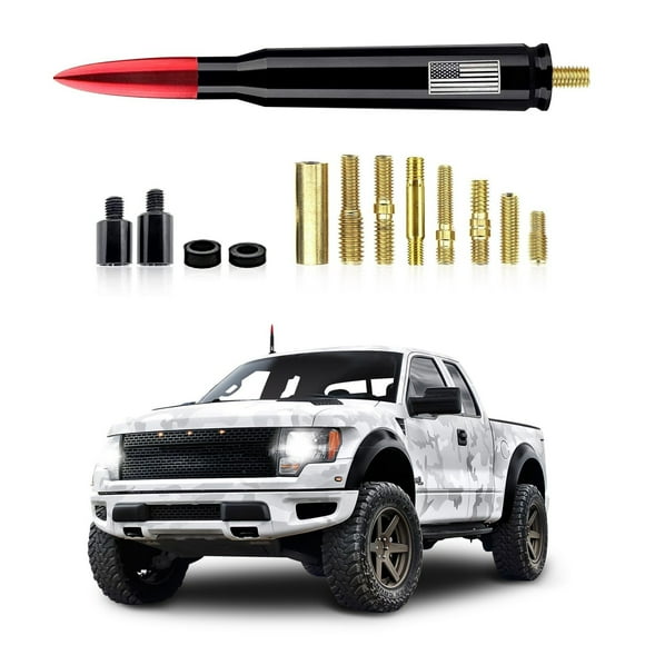 Aluminum Bullet Antenna for GM Chevy Silverado and GMC Sierra Trucks