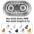 thumbnail image 2 of DXOPHIEX Nano Reptile Heat Lamp Fixture, Dual Reptile Light Fixture with 60W Basking Bulb &amp; Infrared Bulb for Bearded Dragon, Turtles, Snake and Lizard Terrarium, 2 of 6