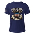 thumbnail image 5 of 250th Anniversaryth Anniversary T Shirt Vintage 250 Years American 1776-2026 250th Birthday USA T-Shirt (Navy,XL), 5 of 5
