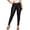 Black, variant on QHFBli Leather Pants for Women High Waist Stretch Tights Motorcycle Leggings with Pockets