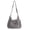 Grey, variant on Women's Minimalist Floral Bow Drawstring Shoulder Bag Lightweight Nylon Japanese-style Crossbody Messenger Purse For Daily Commute Travel
