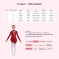 thumbnail image 7 of YiZYiF Girl's Figure Ice Skating Costume Rhinestones Long Sleeve Asymmetrical Ballet Tutu Dance Dress Black 12, 7 of 7