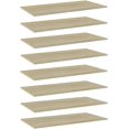 thumbnail image 2 of Set of 8 Bookshelf Boards Replacement Panels for Storage Units Organizer Display Shelves, Sonoma Oak 31.5"x11.8"x0.6", Engineered Wood, 2 of 5