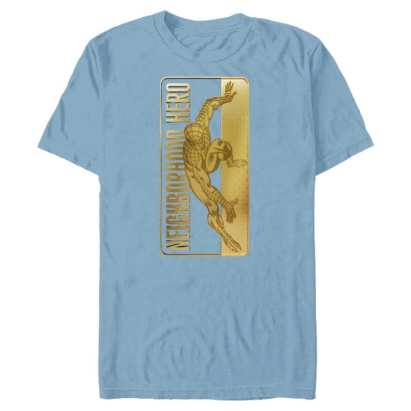 Marvel 85th Anniversary Spider-Man Neighborhood Hero - Short Sleeve Blended T-Shirt for Adults - Customized-Ocean Blue