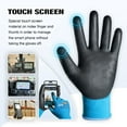 thumbnail image 3 of KAYGO Safety Work Gloves, 12 Pairs, Seamless Knit Glove with Two Fingers Touchscreen(S, Blue), 3 of 7